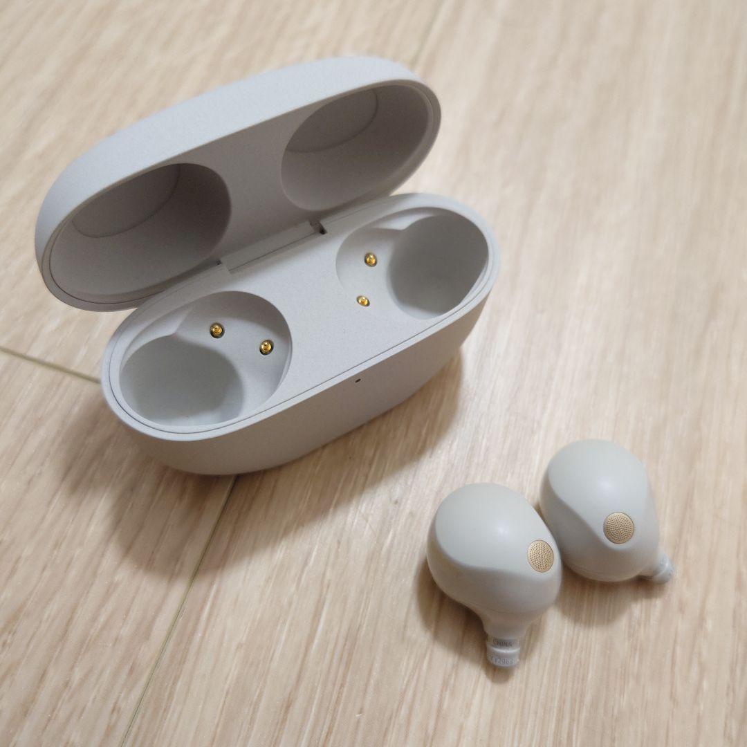 ソニー WF-1000XM5 プラチナシルバー 付属品あり イヤホン SONY