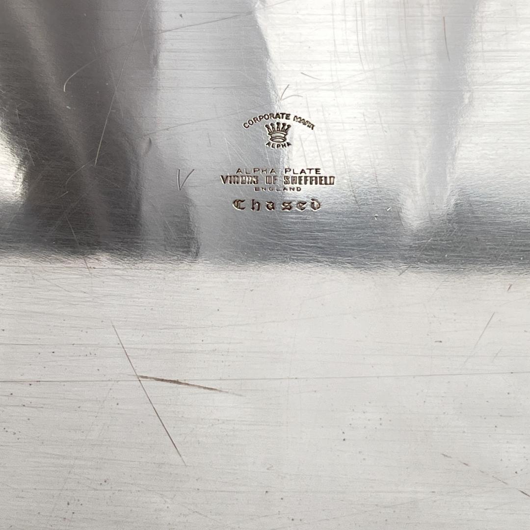 【Viners】 ギャラリートレー 56cm 【シルバープレート】 特大型