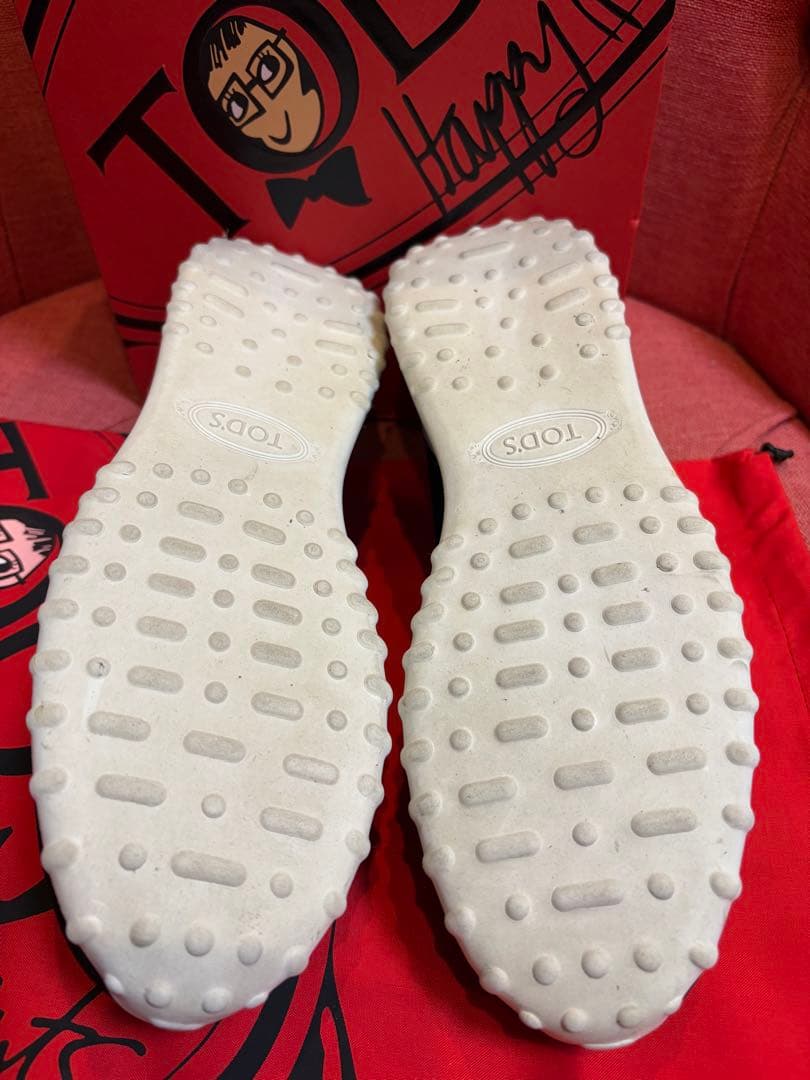 極美品　TOD'S ローファー　スニーカー　黒　ブラック　36