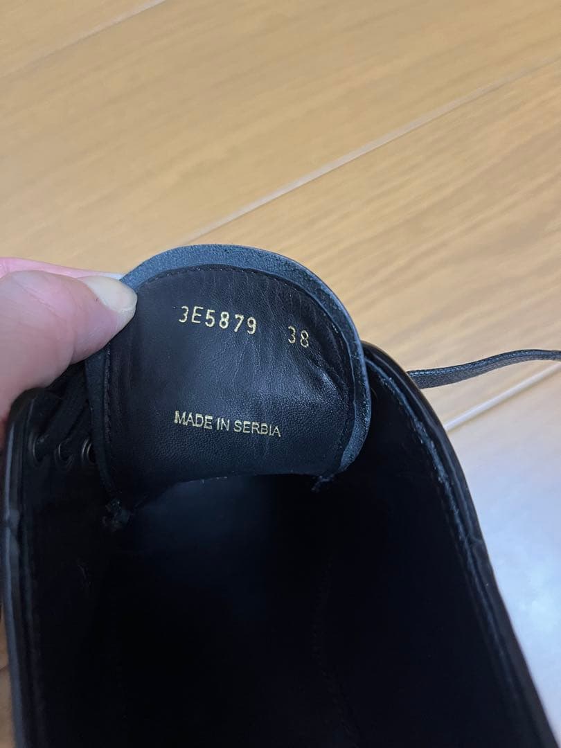 あした　PRADA ブラック レースアップシューズ 美品