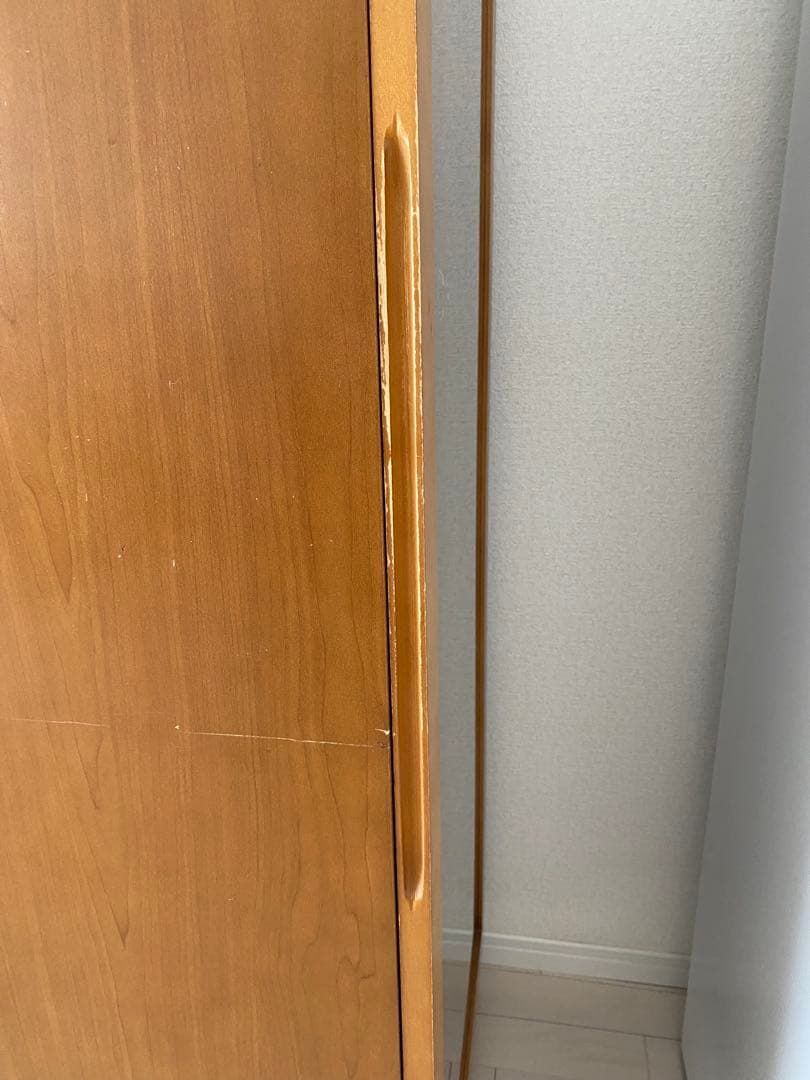 ナチュラルウッド シンプルシェルフ ガラス扉付き