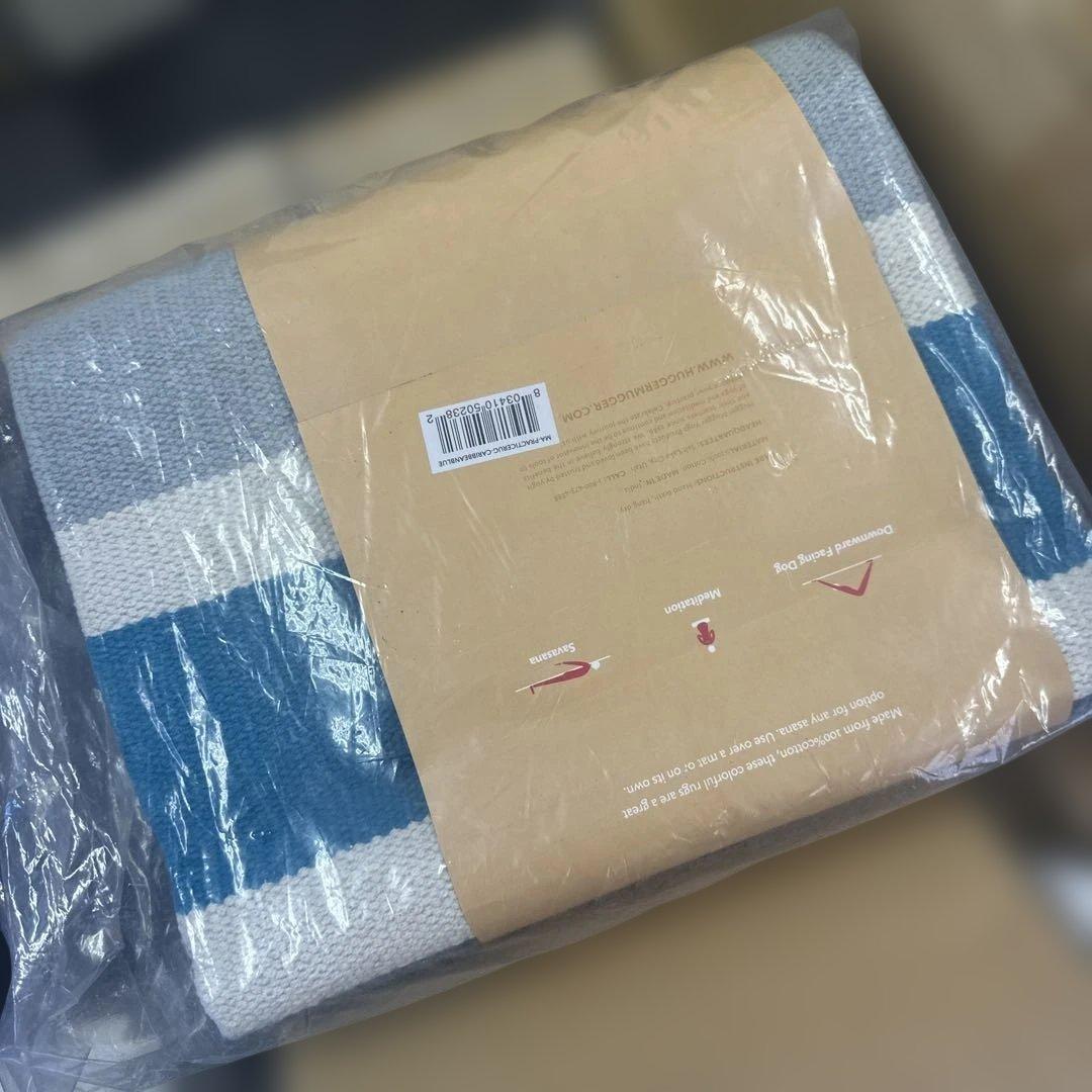 Hugger Mugger ハガーマガー　コットンヨガラグ ブルー　ヨガマット
