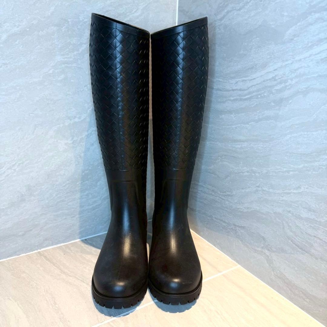 リ*ン様 【美品】 BOTTEGA VENETA ロングブーツ レインブーツ　3