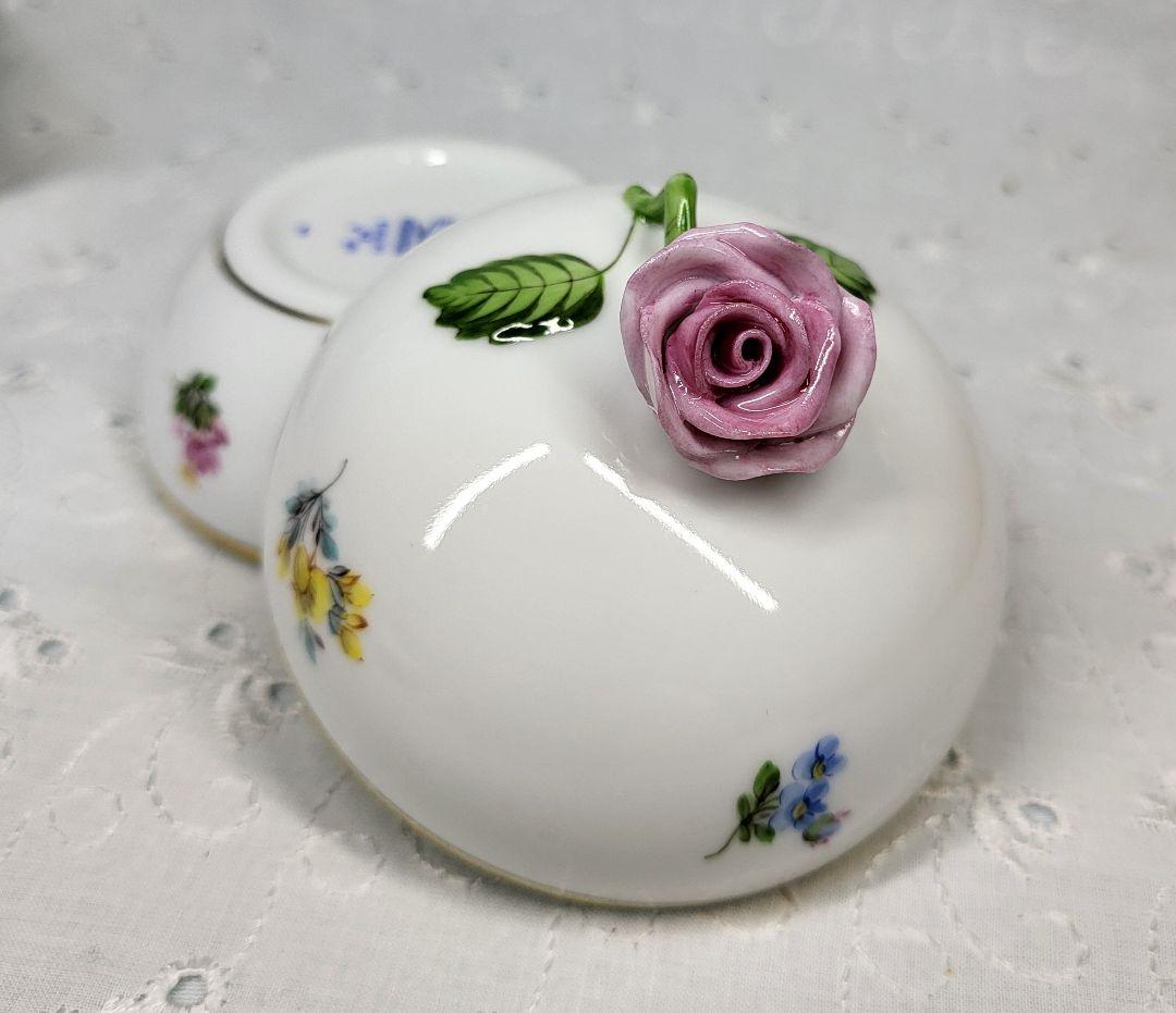 可愛い❤ヘレンド ミルフルール 小花 小物入れ ボンボニエール ジュエリー入れ