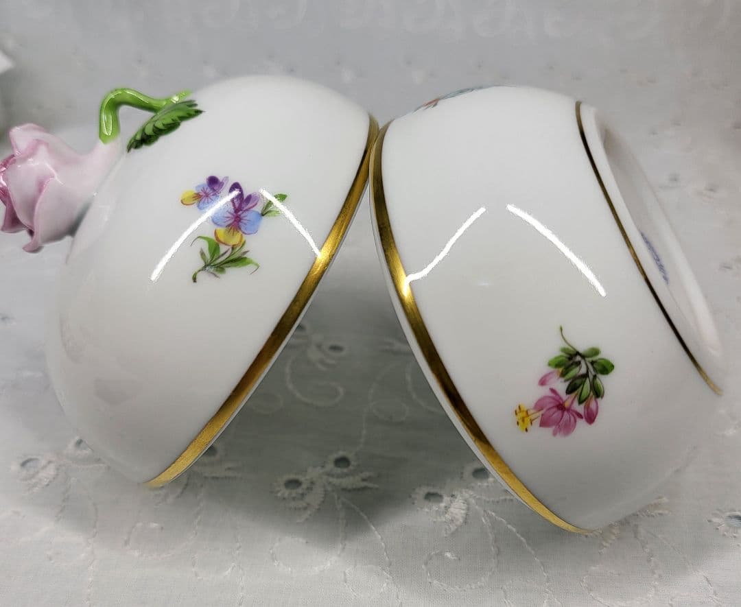 可愛い❤ヘレンド ミルフルール 小花 小物入れ ボンボニエール ジュエリー入れ