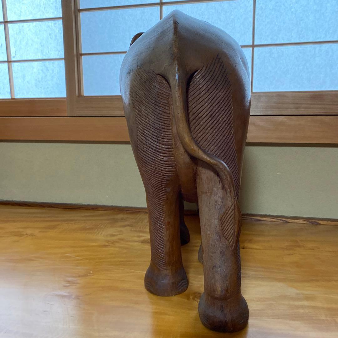 木製の像　インテリア　置き物 オブジェ アンティーク