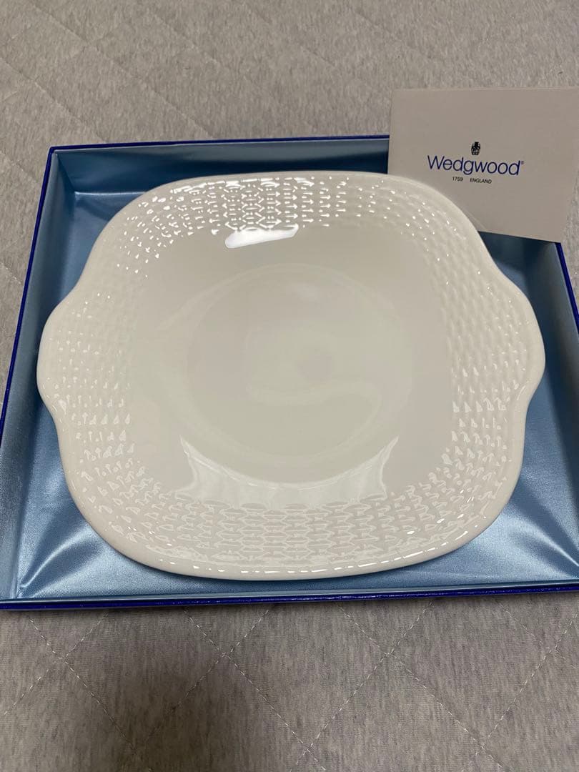 ウェッジウッド　ジャスパーウェア　ブルー　ティーカップ2客・皿2枚