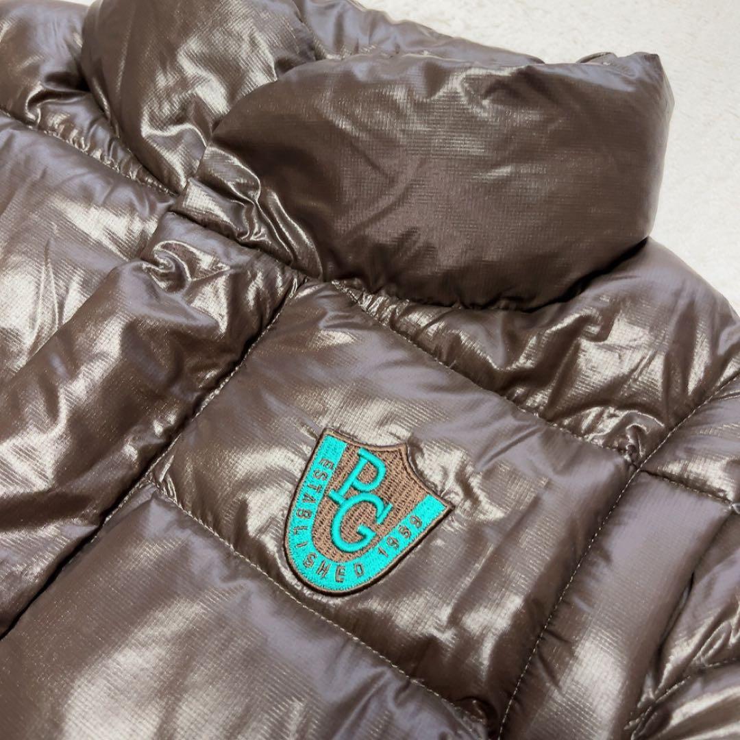 極美品　パーリーゲイツ 2way　ダウン　ジャケット　ベスト　軽量　ブラウン