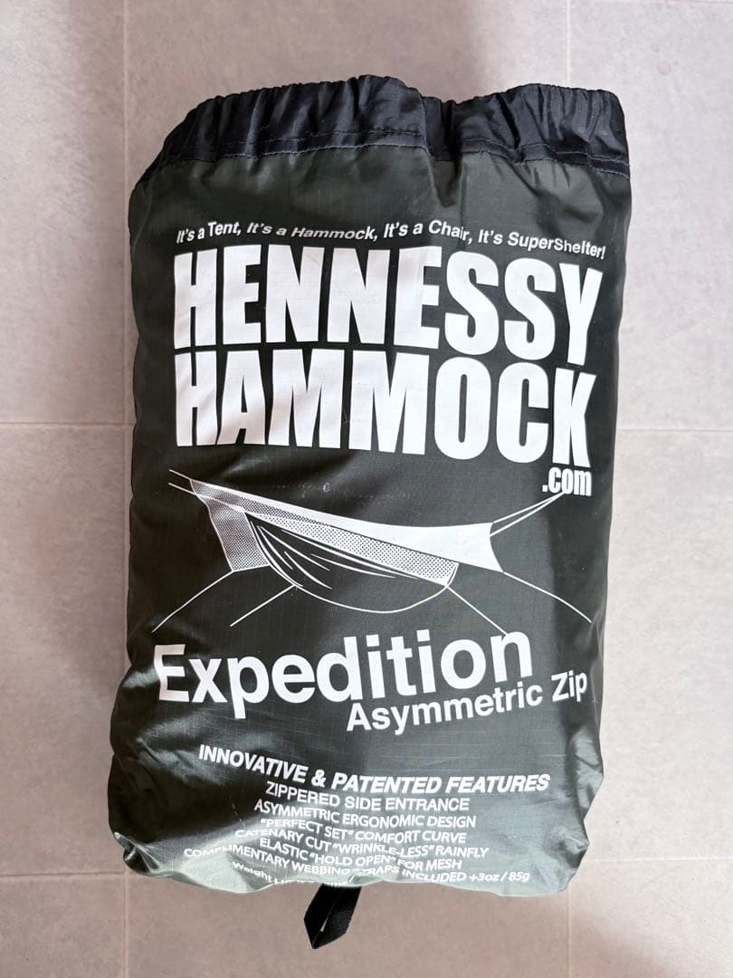 ヘネシーハンモック エクスペディションA-Sym Zipスネークスキン　一式