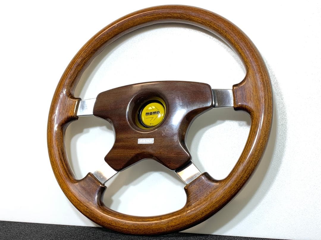 モモ アストラ ウッド ステアリング 36パイ ホーンボタン付 希少 美品