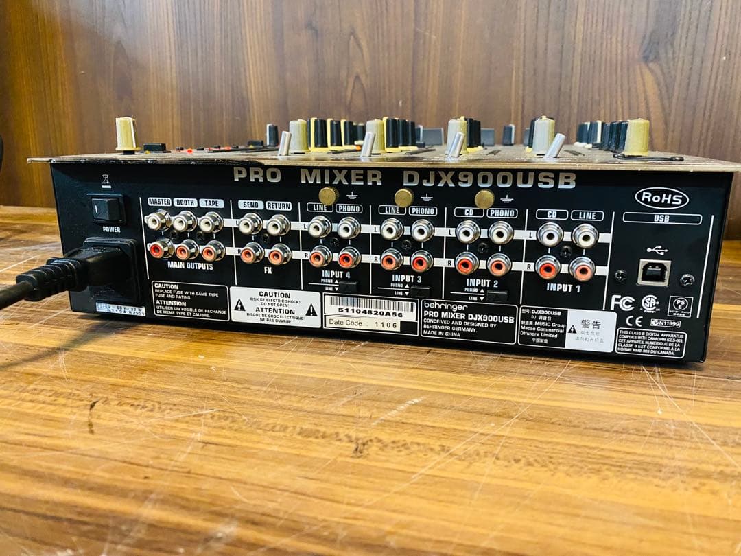 Q3080 BEHRINGER DJ MIXER DJX900USB ミキサー