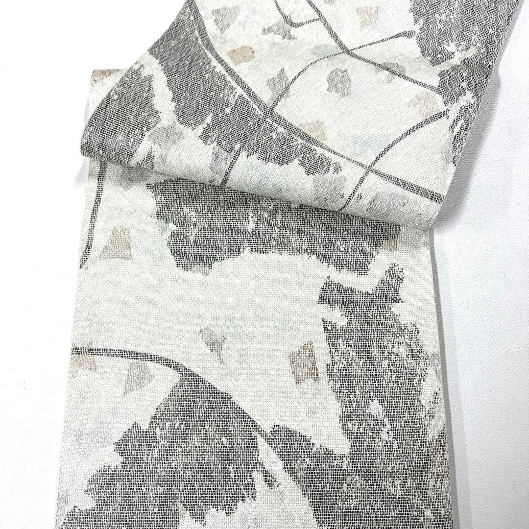 専用帯6122 ●長嶋成織物謹製 高級 正絹 片面全通 リバーシブル 袋帯 七宝