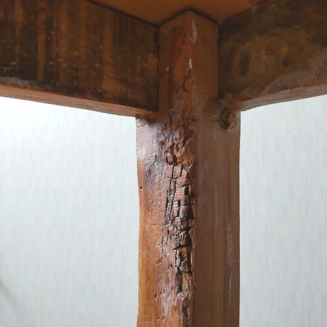 古木 天然木 テーブル 机 台 ブロカント ヴィンテージ 家具 古道具