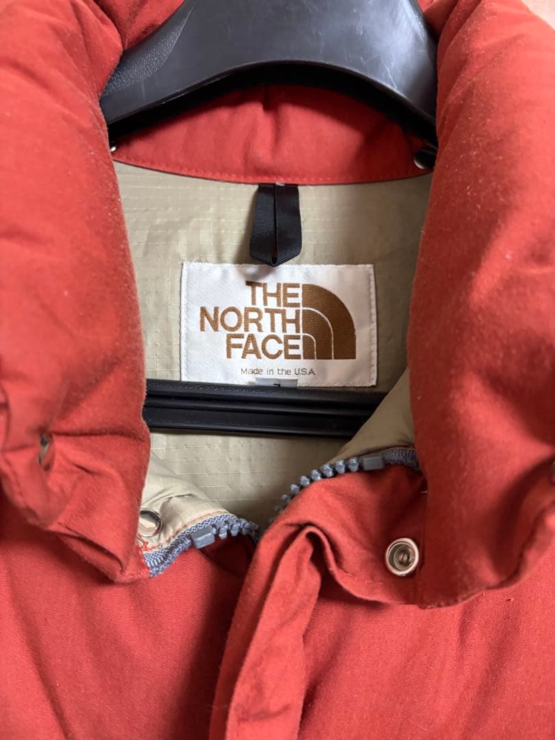 THE NORTH FACE ダウンジャケット オレンジ　茶タグ