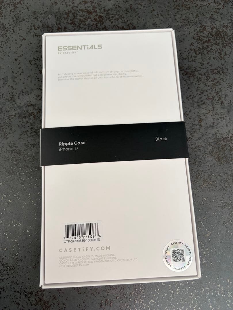 iPhoneアクセサリー iPhone17 Ripple Case Black CASETiFY