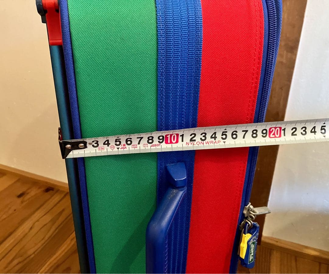 【希少・良品】ベネトン キャリーケース ヴィンテージ　レトロカラー