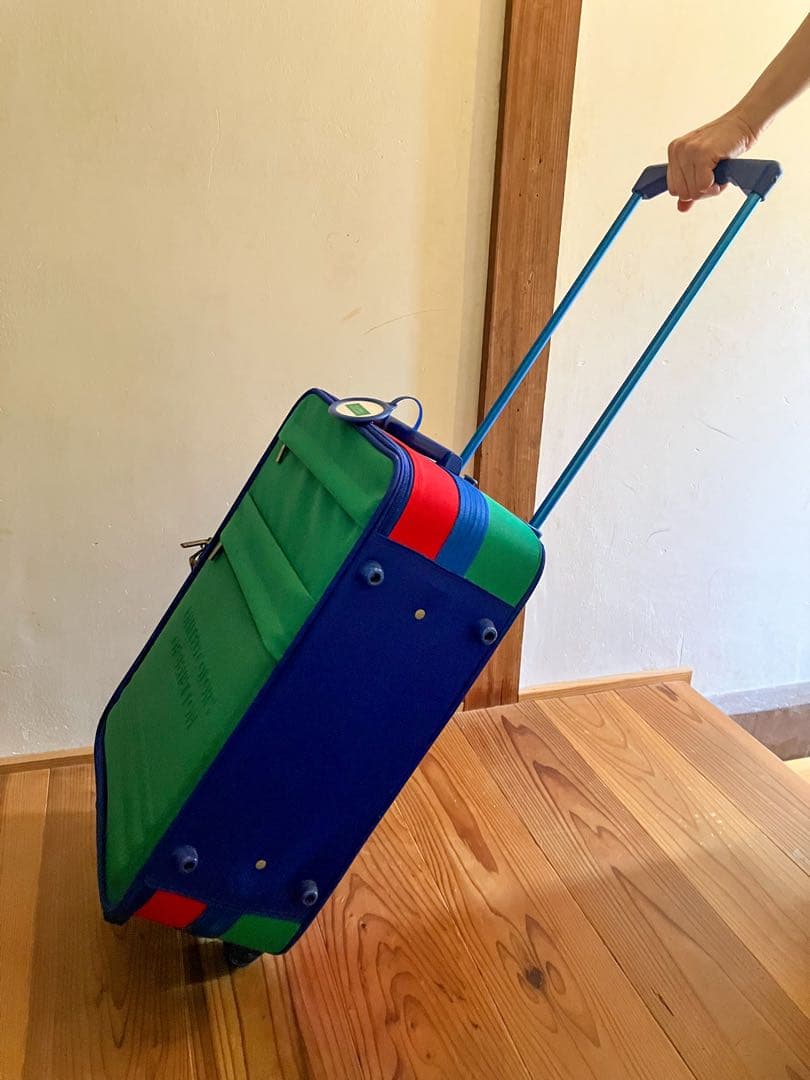 【希少・良品】ベネトン キャリーケース ヴィンテージ　レトロカラー