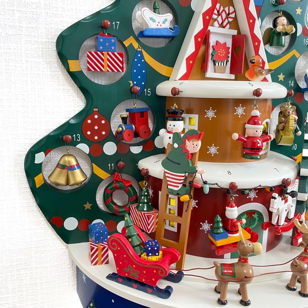 特大 WOODEN クリスマス アドベントカレンダー 木製おもちゃ オーナメント