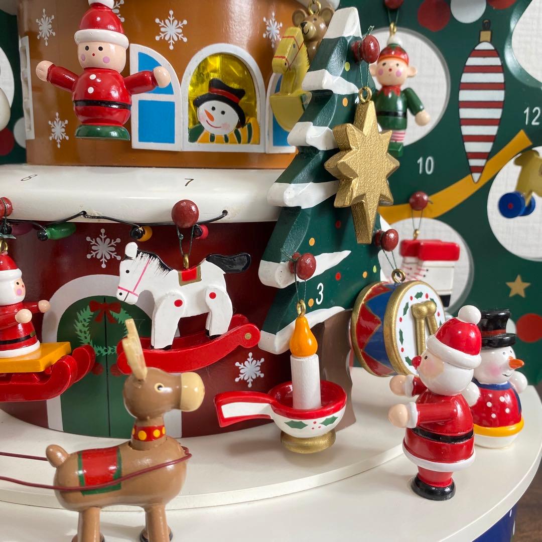 特大 WOODEN クリスマス アドベントカレンダー 木製おもちゃ オーナメント