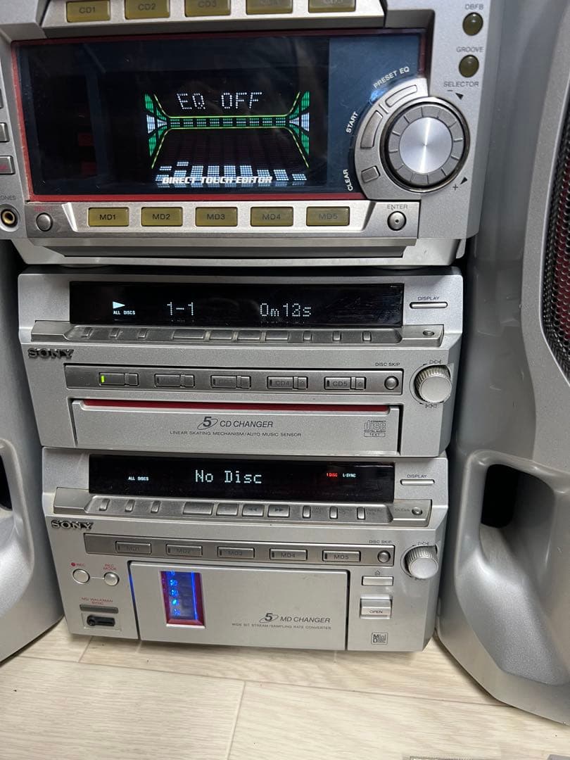 ソニーSTR-MD777システムコンポDHC-MD777 中古動作品リモコン付き