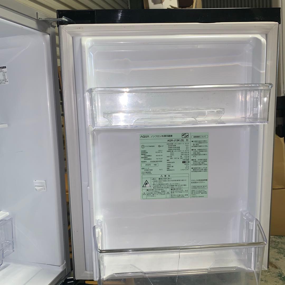7r41 2020年製 126L 冷蔵庫 AQR-J13K 一人暮らし 単身用