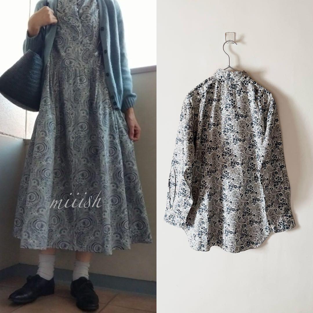 新品タグ付 マーガレットハウエル×リバティ レギュラーカラーシャツ