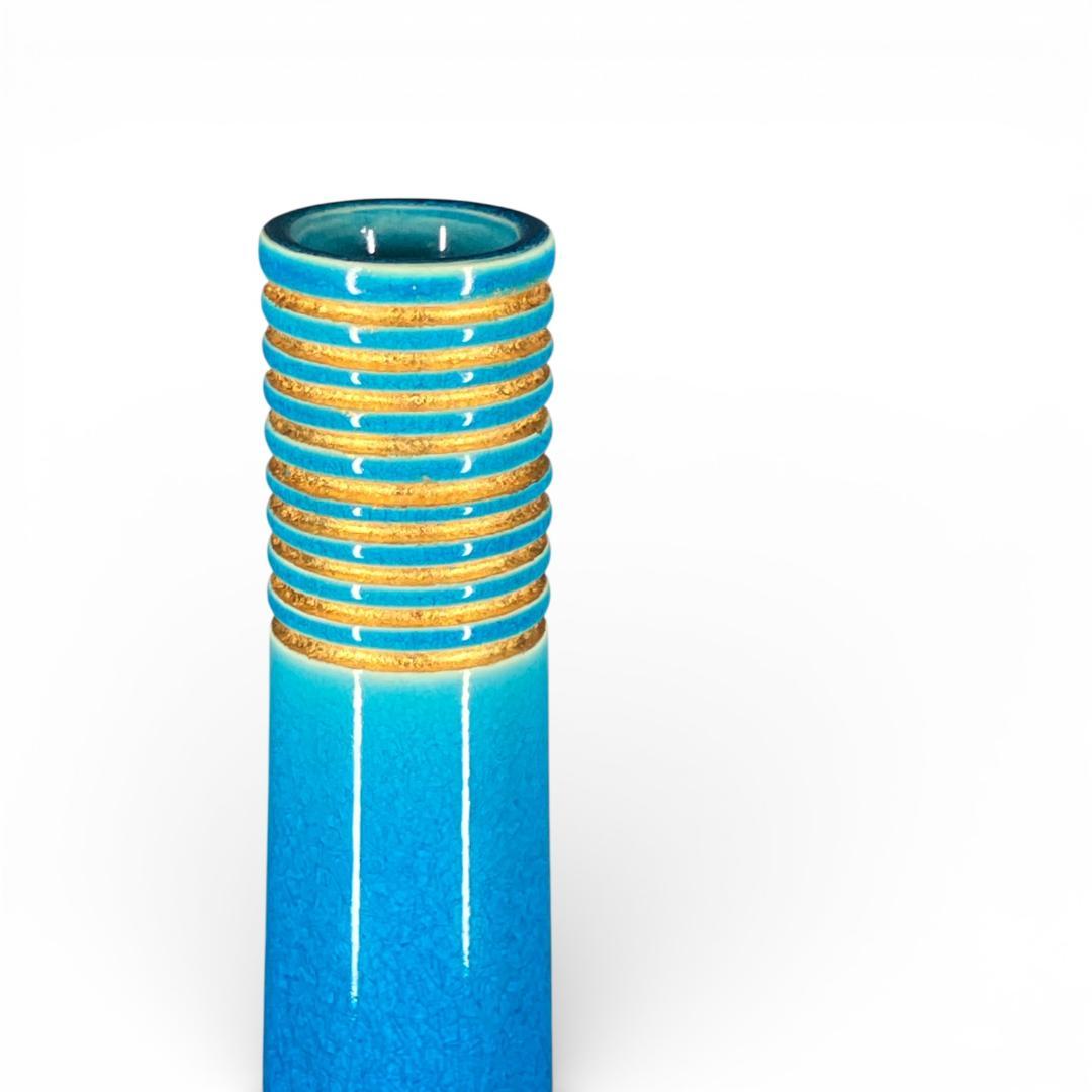 【本物保証】極美品 十六代 永楽善五郎（即全）造 交趾 鶴首花入 共箱