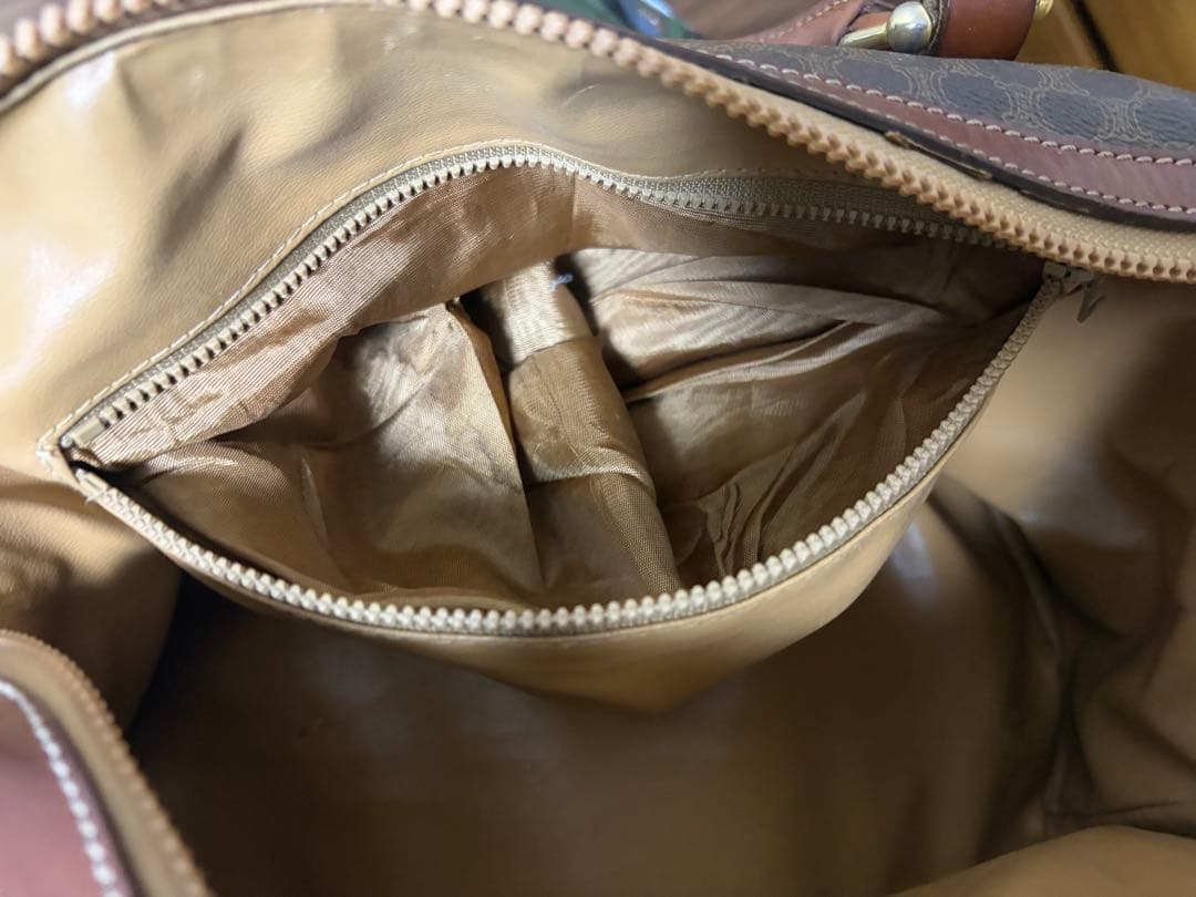 old celine マカダム柄　ハンドバッグ