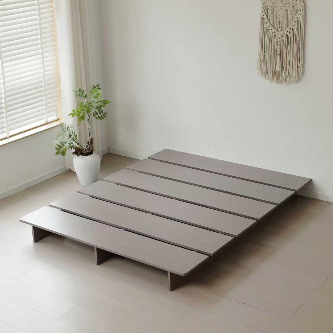 【新品】ステージ式ローベッド 幅120cm コンパクト