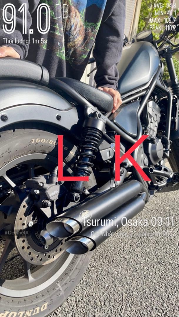 【2023年式モデル〜対応】新型レブル250用 マフラー gemspeed製V4