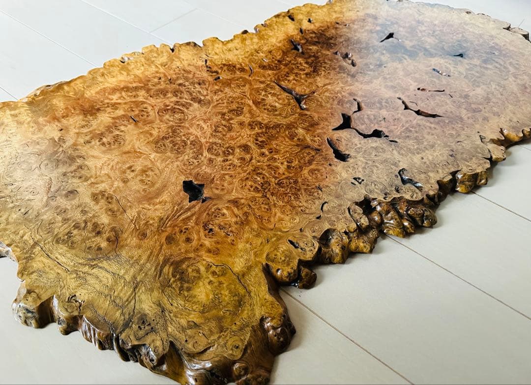 天然木☆花梨☆カリン☆瘤一枚板☆花台 華台 置き台 飾り板 敷板 ☆美品