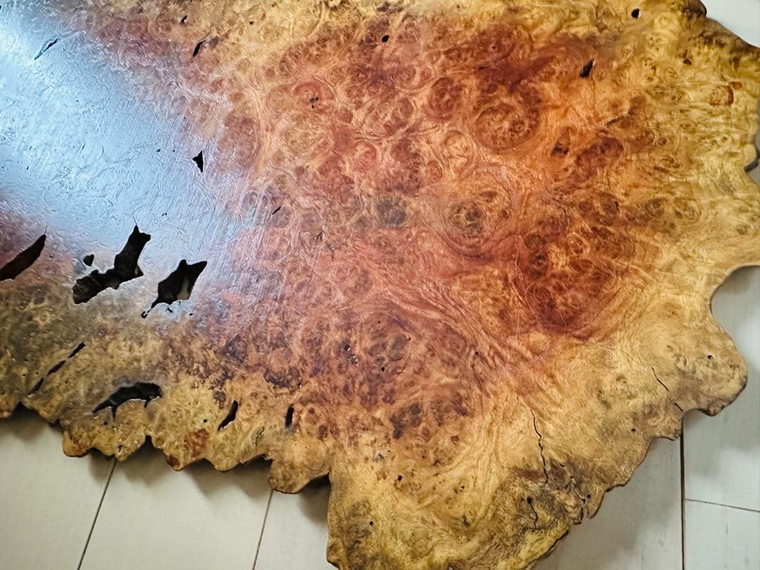 天然木☆花梨☆カリン☆瘤一枚板☆花台 華台 置き台 飾り板 敷板 ☆美品