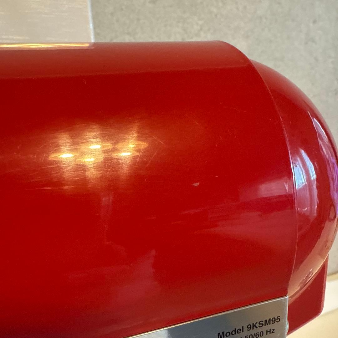 KitchenAid スタンドミキサー 9KSM95ER 赤