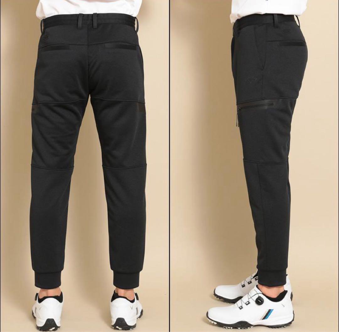 L ☆新品タグ付☆ キャロウェイ メンズ ストレッチ ジョガーパンツ ブラック