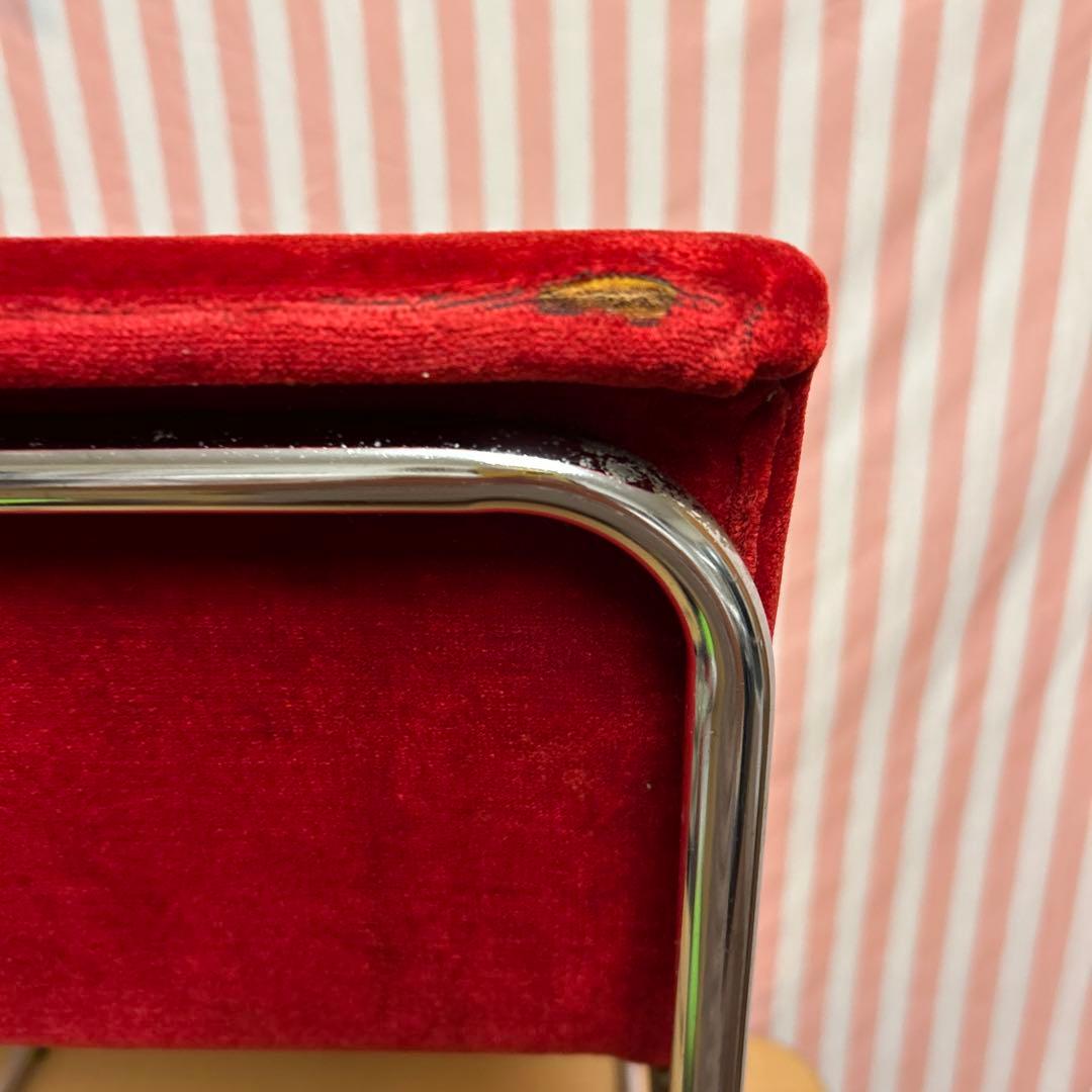 レトロ 喫茶店 ゲームセンター チェア ベロア調 椅子 【送料込】