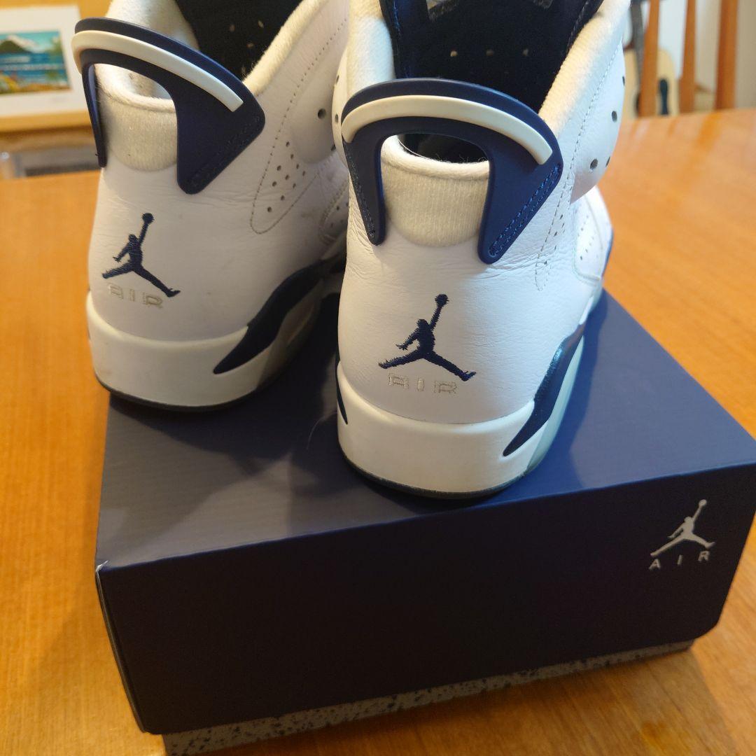 Air Jordan Retro 6 ホワイト/ネイビー 10.5
