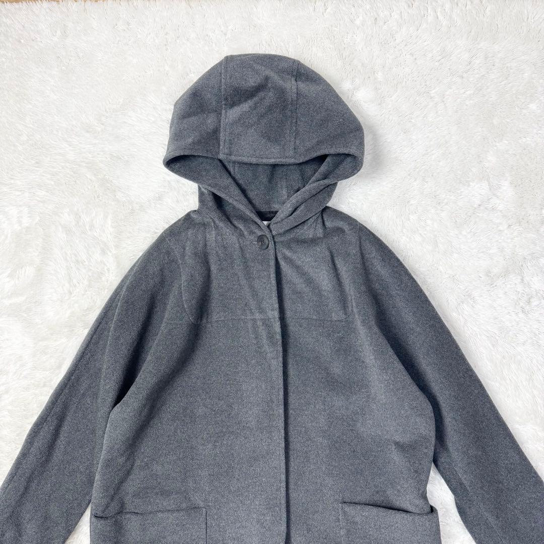 【タグ付き新品】ノット　アンゴラ混フード付きウールコート　トゥモローランド