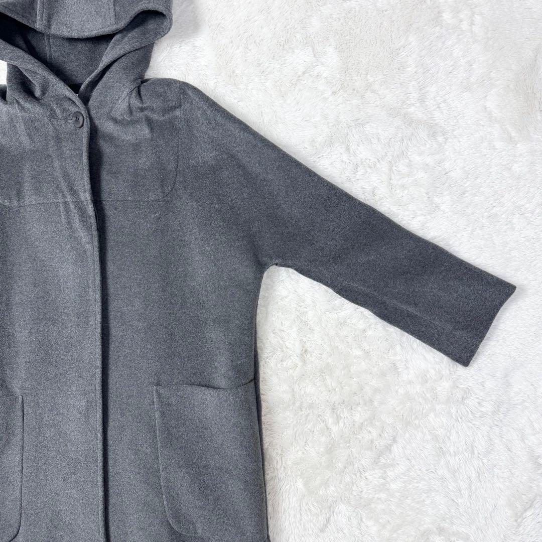【タグ付き新品】ノット　アンゴラ混フード付きウールコート　トゥモローランド