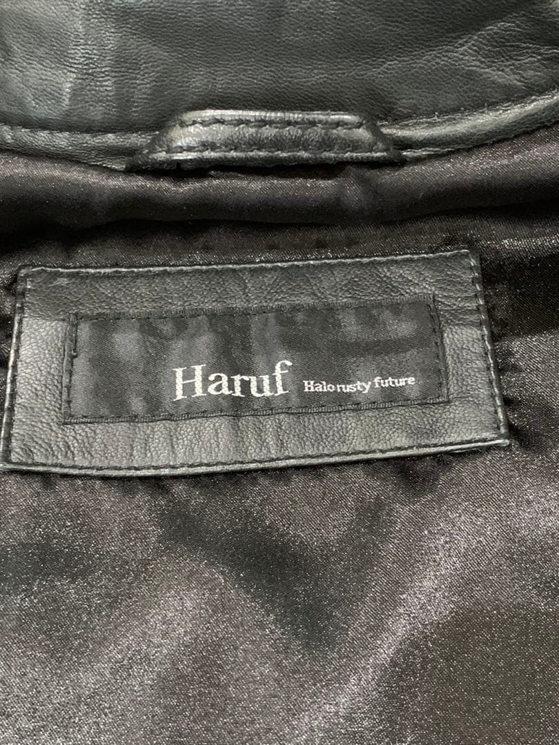 Haruf レザージャケット　美シルエット　本革　シングルライダース　レディース