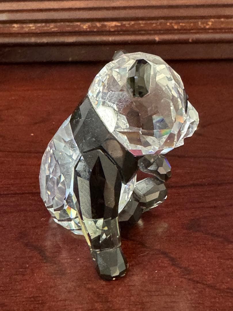 スワロフスキー　パンダ親子　フィギュリン