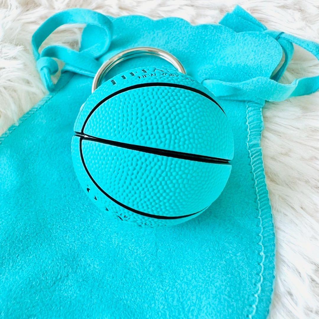 未使用級✨ティファニー　キーホルダー　チャーム　バスケットボール　ノベルティ