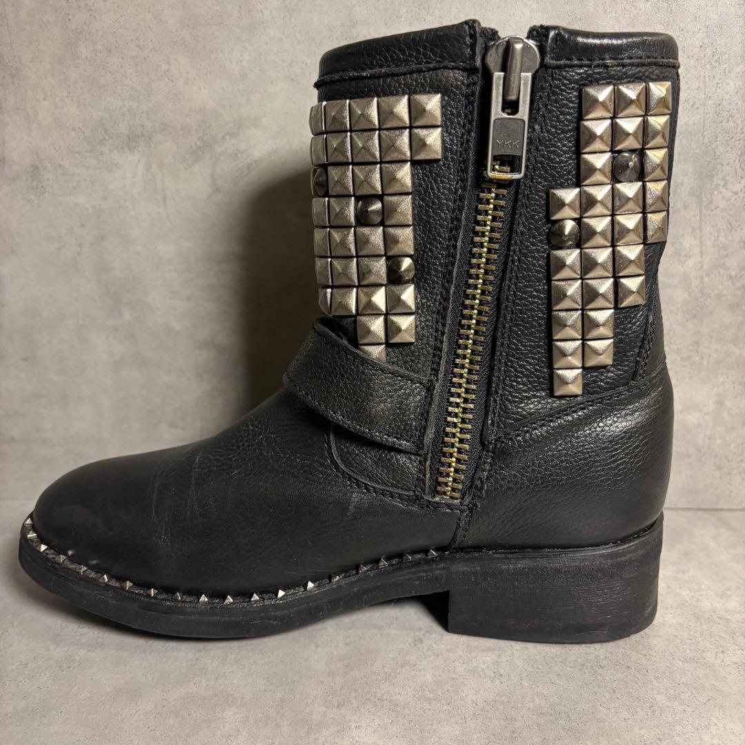 00s y2k ASH スタッズ エンジニアブーツ 37 23.5㎝