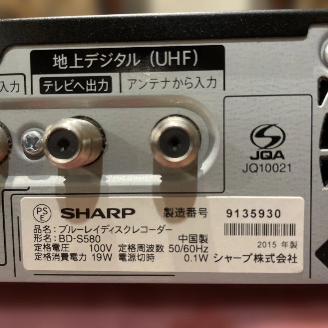 SHARP BD-S580 12倍録 500GB 新品リモ等付フル装備 完動品！
