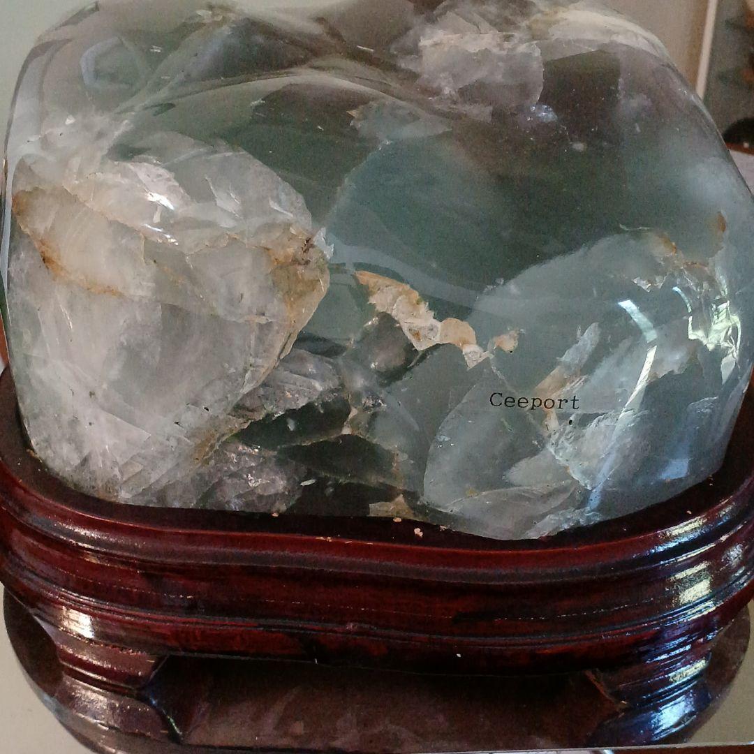 特大　最高の癒し.グリーンフローライト １４kg原石(購入者特典有り)