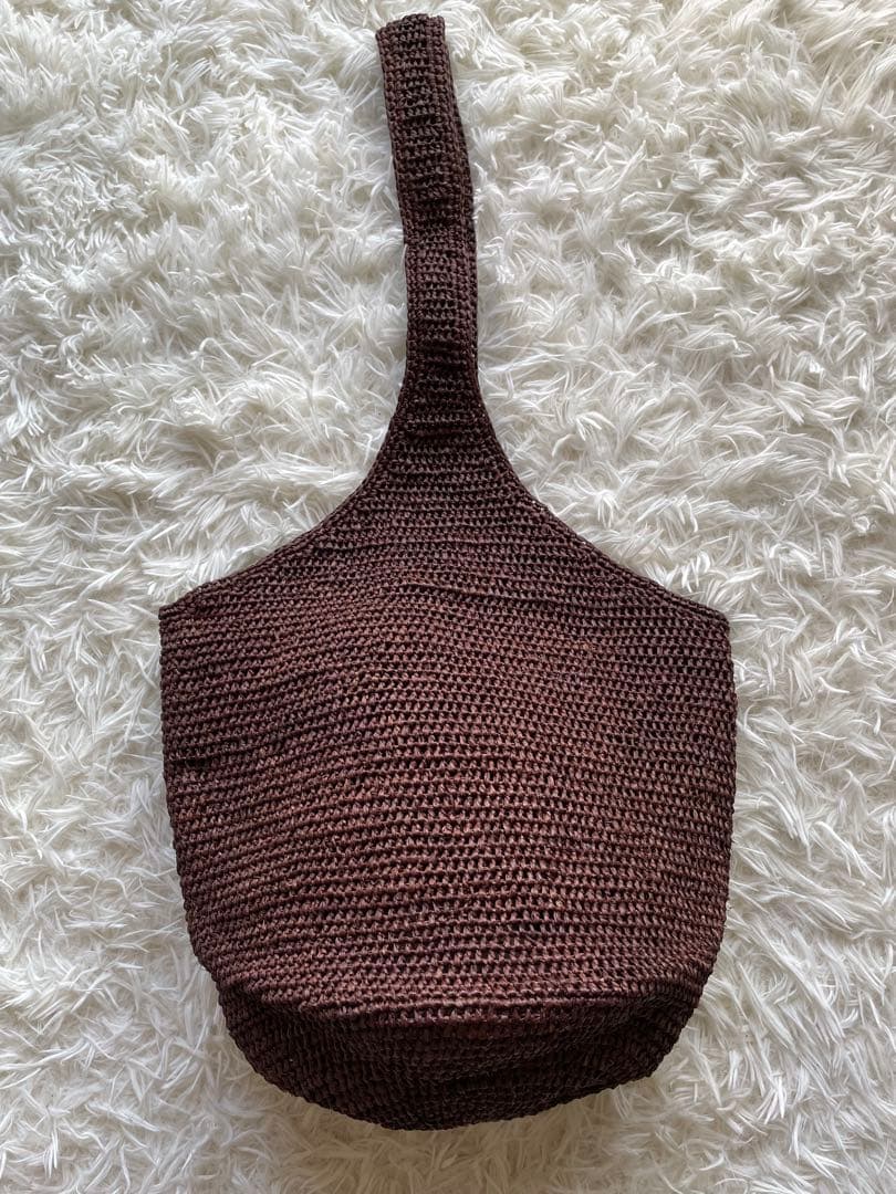 タグ付き✨ヘレンカミンスキー　ラフィア　カゴバッグ　ワンショルダー　リーフ