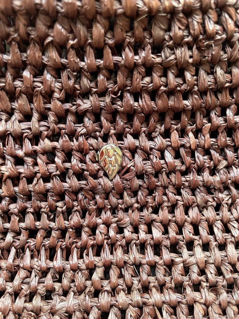 タグ付き✨ヘレンカミンスキー　ラフィア　カゴバッグ　ワンショルダー　リーフ