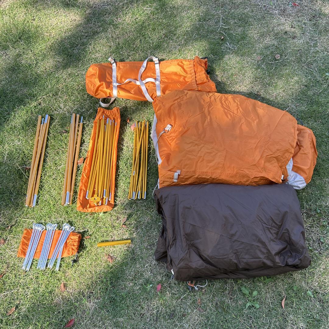 【美品】モンベル mont-bell クロノスキャビン 2 オレンジ 2〜3人用