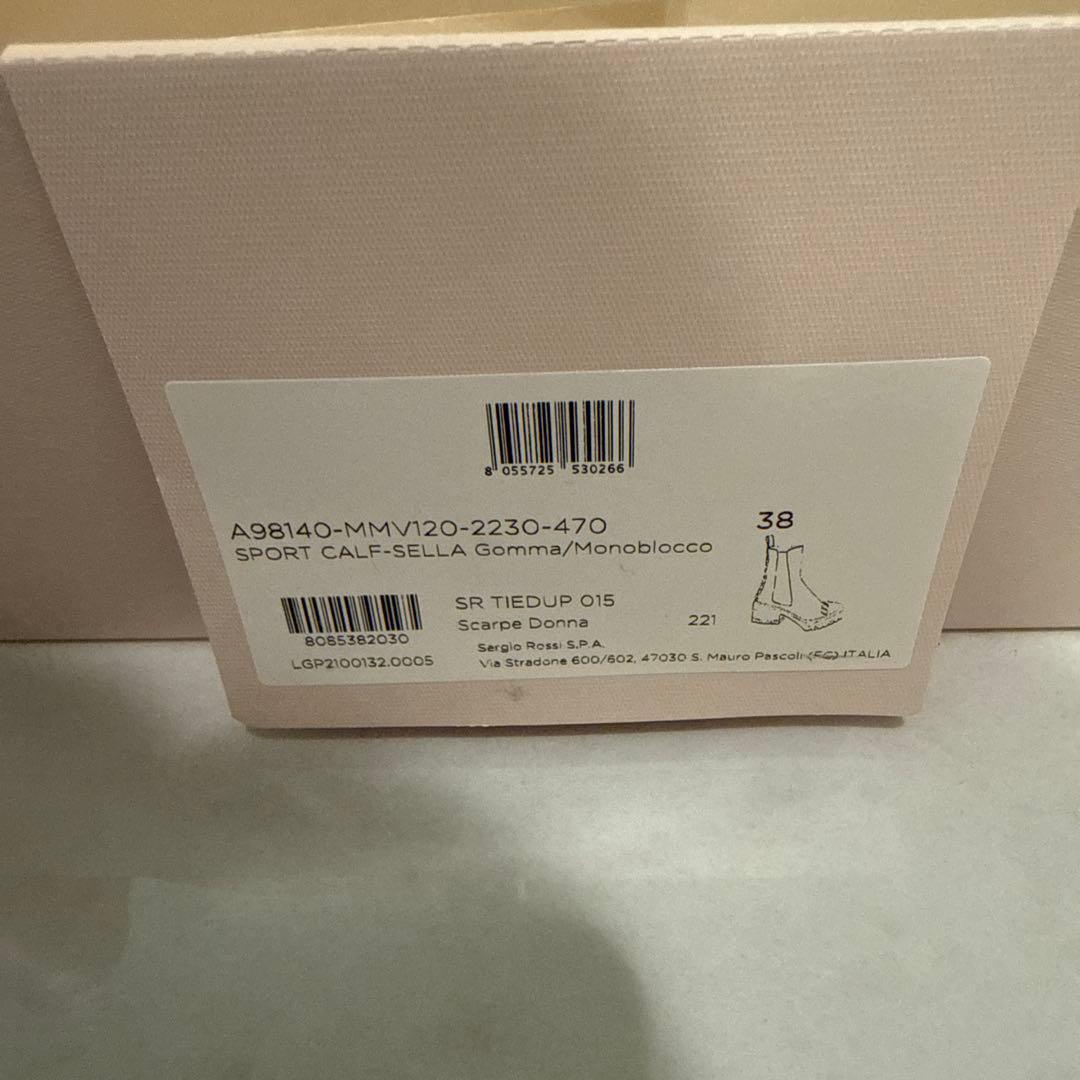 sergio rossi ブラウン サイドゴアブーツ