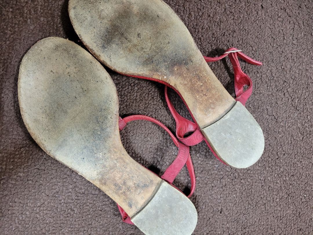 CHANEL チェーン フラットサンダル