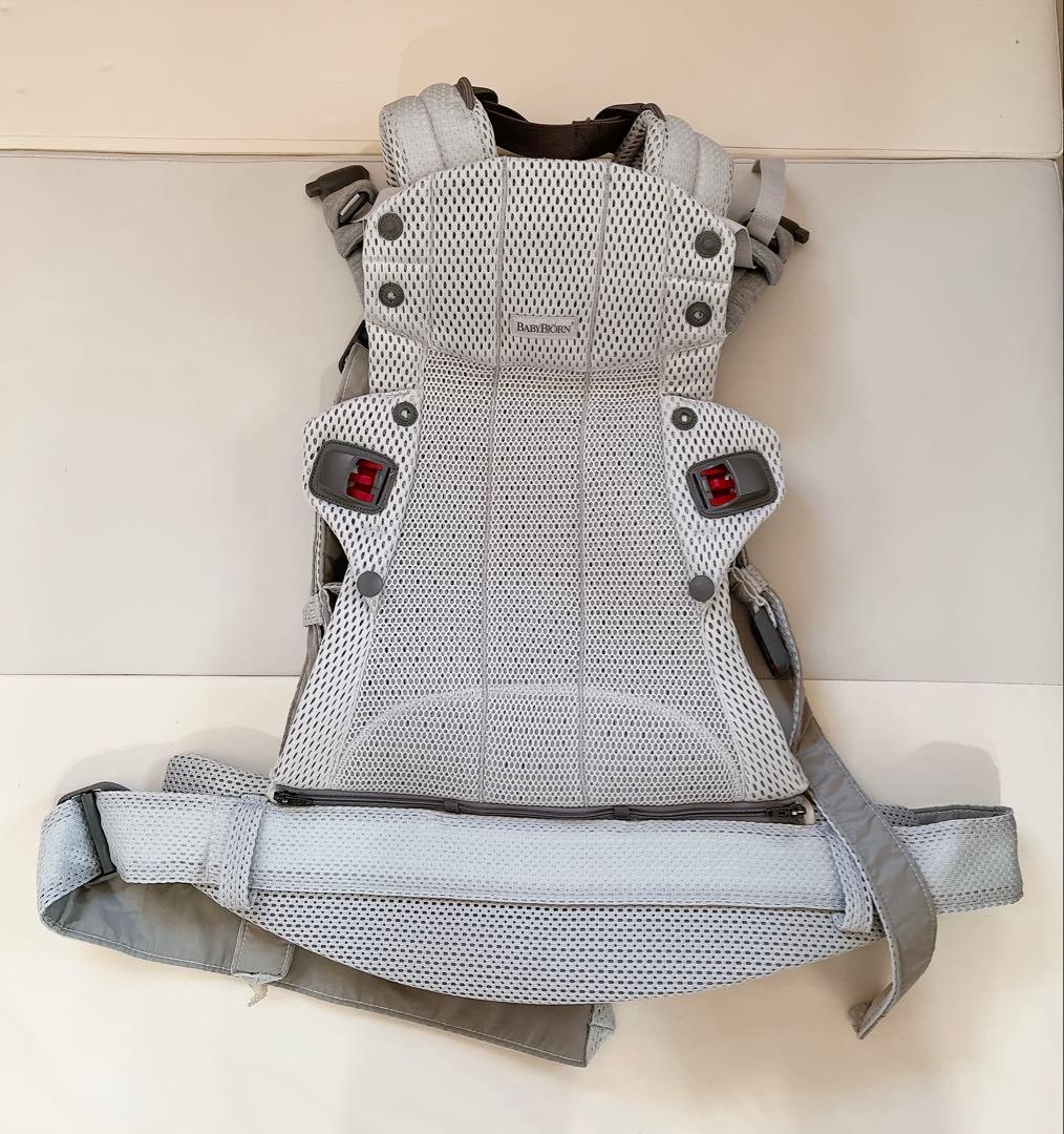 美品✨BabyBjorn ベビービョルン ベビーキャリア ハ－モニ－ シルバー